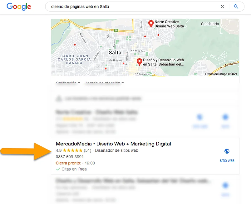 Marketing digital en Google Mi Negocio